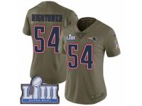 Women Nike New England Patriots #54 Donta Hightower Limited Olive 2017 Salute to Service Super Bowl LIII Bound NFL Jersey