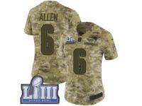 Women Nike New England Patriots #6 Ryan Allen Limited Camo 2018 Salute to Service Super Bowl LIII Bound NFL Jersey