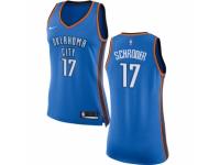 Women Nike Oklahoma City Thunder #17 Dennis Schroder  Royal Blue NBA Jersey - Icon Edition