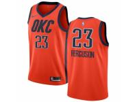 Women Nike Oklahoma City Thunder #23 Terrance Ferguson Orange  Jersey - Earned Edition