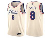 Women Nike Philadelphia 76ers #8 Zhaire Smith  Cream NBA Jersey - City Edition