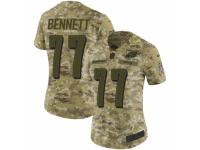 Women Nike Philadelphia Eagles #77 Michael Bennett Limited Camo 2018 Salute to Service NFL Jersey