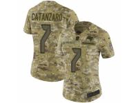 Women Nike Tampa Bay Buccaneers #7 Chandler Catanzaro Limited Camo 2018 Salute to Service NFL Jersey
