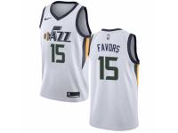 Women Nike Utah Jazz #15 Derrick Favors  NBA Jersey - Association Edition
