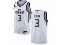 Women Nike Utah Jazz #3 Ricky Rubio  NBA Jersey - Association Edition