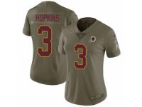 Women Nike Washington Redskins #3 Dustin Hopkins Limited Olive 2017 Salute to Service NFL Jersey