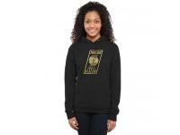 Women Portland Trail Blazers Gold Collection Pullover Hoodie Black