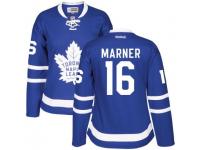 Women Toronto Maple Leafs #16 Mitchell Marner Blue Road Stitched NHL jersey