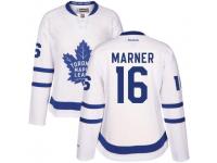 Women Toronto Maple Leafs #16 Mitchell Marner White Road Stitched NHL jersey
