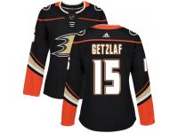 Women's Adidas Anaheim Ducks #15 Ryan Getzlaf Authentic Black Home NHL Jersey