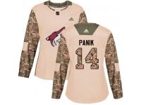 Women's Adidas Richard Panik Authentic Camo NHL Jersey Arizona Coyotes #14 Veterans Day Practice
