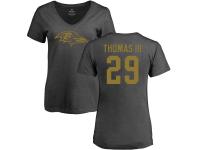 Women's Baltimore Ravens Earl Thomas III NFL Pro Line by Ash One Color T-Shirt