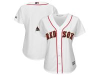 Women's Boston Red Sox Majestic White 2019 Gold Program Cool Base Team Jersey