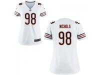 Women's Chicago Bears #98 Bilal Nichols Nike White Game Jersey