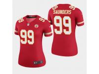 Women's Chiefs #99 Khalen Saunders 2019 NFL Draft Color Rush Legend Jersey - Red