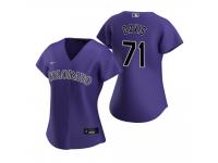 Women's Colorado Rockies Wade Davis Nike Purple 2020 Alternate Jersey