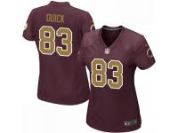 Women's Game Brian Quick #83 Nike Burgundy Red Alternate Jersey - NFL Washington Redskins 80th