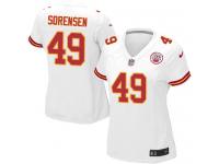 Women's Game Daniel Sorensen #49 Nike White Road Jersey - NFL Kansas City Chiefs