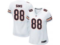 Women's Game Dion Sims #88 Nike White Road Jersey - NFL Chicago Bears