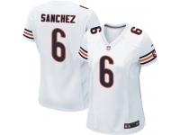 Women's Game Mark Sanchez #6 Nike White Road Jersey - NFL Chicago Bears