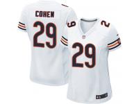 Women's Game Tarik Cohen #29 Nike White Road Jersey - NFL Chicago Bears