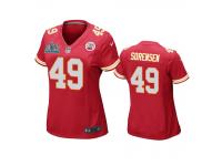 Women's Kansas City Chiefs Daniel Sorensen Red Super Bowl LIV Game Jersey