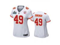 Women's Kansas City Chiefs Daniel Sorensen White Super Bowl LIV Game Jersey