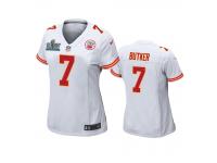 Women's Kansas City Chiefs Harrison Butker White Super Bowl LIV Game Jersey