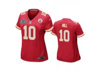 Women's Kansas City Chiefs Tyreek Hill Red Super Bowl LIV Game Jersey