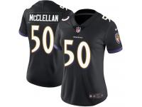 Women's Limited Albert McClellan #50 Nike Black Alternate Jersey - NFL Baltimore Ravens Vapor Untouchable