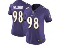 Women's Limited Brandon Williams #98 Nike Purple Home Jersey - NFL Baltimore Ravens Vapor Untouchable