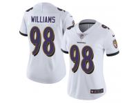 Women's Limited Brandon Williams #98 Nike White Road Jersey - NFL Baltimore Ravens Vapor Untouchable