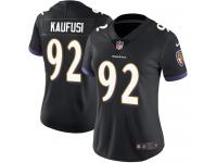 Women's Limited Bronson Kaufusi #92 Nike Black Alternate Jersey - NFL Baltimore Ravens Vapor Untouchable