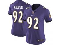 Women's Limited Bronson Kaufusi #92 Nike Purple Home Jersey - NFL Baltimore Ravens Vapor Untouchable