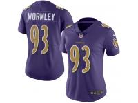 Women's Limited Chris Wormley #93 Nike Purple Jersey - NFL Baltimore Ravens Rush