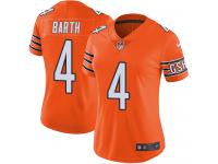 Women's Limited Connor Barth #4 Nike Orange Jersey - NFL Chicago Bears Rush