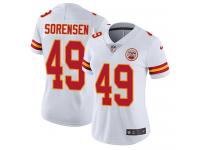 Women's Limited Daniel Sorensen #49 Nike White Road Jersey - NFL Kansas City Chiefs Vapor Untouchable