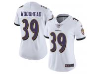 Women's Limited Danny Woodhead #39 Nike White Road Jersey - NFL Baltimore Ravens Vapor Untouchable
