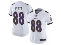 Women's Limited Dennis Pitta #88 Nike White Road Jersey - NFL Baltimore Ravens Vapor Untouchable