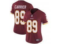 Women's Limited Derek Carrier #89 Nike Burgundy Red Home Jersey - NFL Washington Redskins Vapor