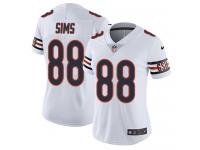 Women's Limited Dion Sims #88 Nike White Road Jersey - NFL Chicago Bears Vapor Untouchable