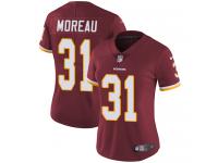 Women's Limited Fabian Moreau #31 Nike Burgundy Red Home Jersey - NFL Washington Redskins Vapor