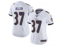 Women's Limited Javorius Allen #37 Nike White Road Jersey - NFL Baltimore Ravens Vapor Untouchable