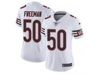 Women's Limited Jerrell Freeman #50 Nike White Road Jersey - NFL Chicago Bears Vapor Untouchable