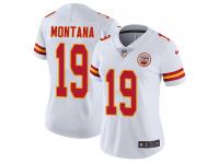 Women's Limited Joe Montana #19 Nike White Road Jersey - NFL Kansas City Chiefs Vapor Untouchable