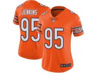 Women's Limited John Jenkins #95 Nike Orange Jersey - NFL Chicago Bears Rush
