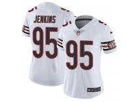 Women's Limited John Jenkins #95 Nike White Road Jersey - NFL Chicago Bears Vapor Untouchable