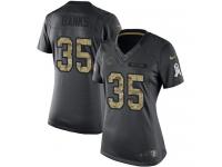 Women's Limited Johnthan Banks #35 Nike Black Jersey - NFL Chicago Bears 2016 Salute to Service