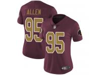 Women's Limited Jonathan Allen #95 80th Anniversary Nike Burgundy Red Alternate Jersey - NFL Washington