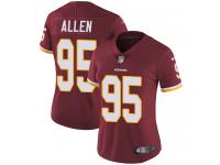 Women's Limited Jonathan Allen #95 Nike Burgundy Red Home Jersey - NFL Washington Redskins Vapor